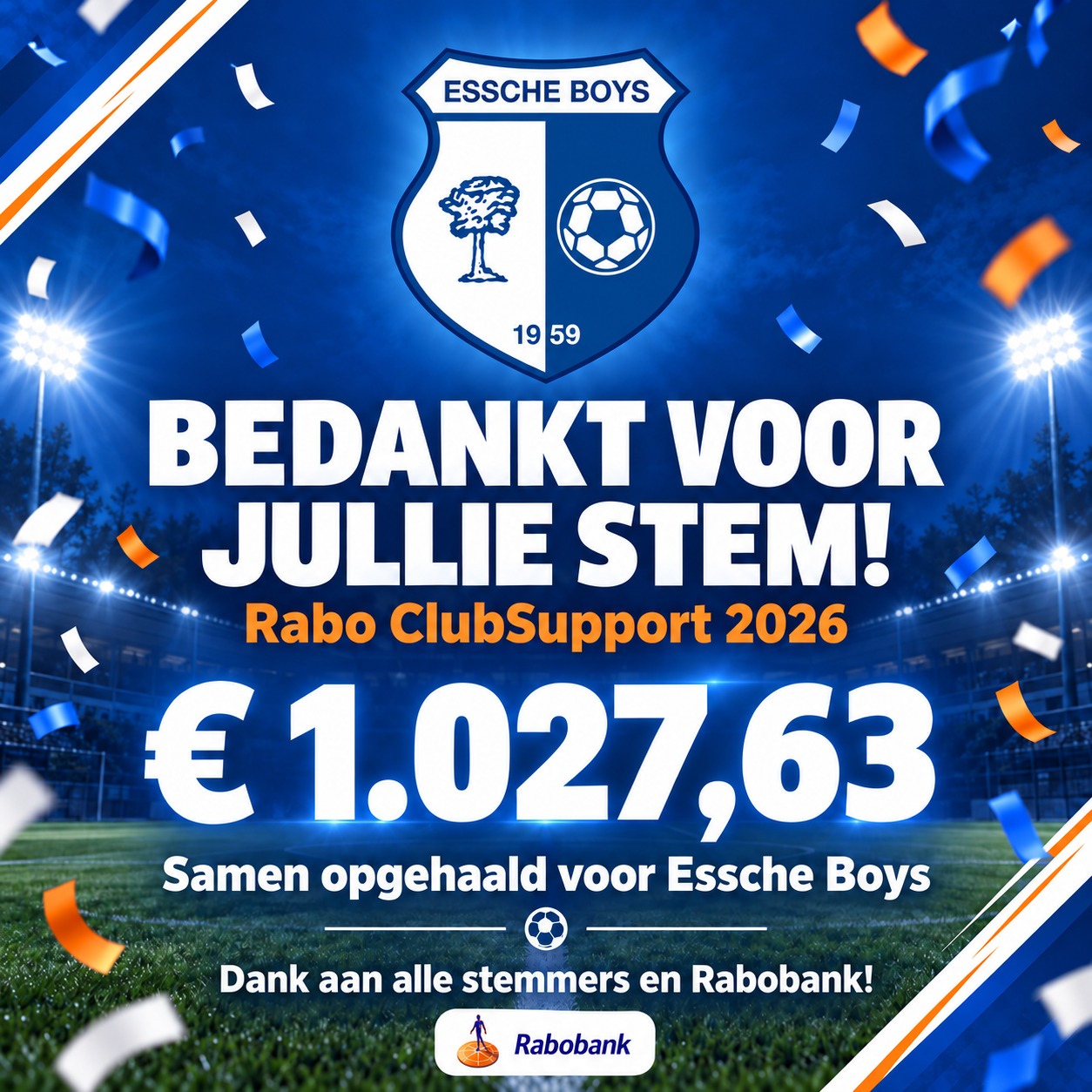 Rabo ClubSupport – bedankt voor je stem!