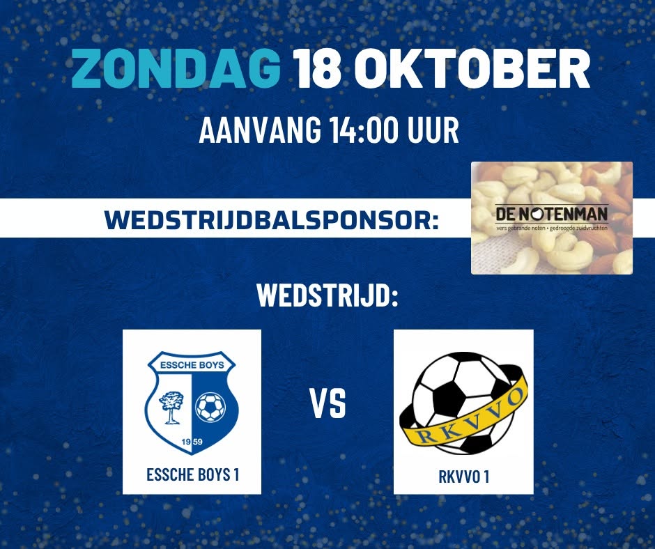 🔵⚪ Wedstrijdbalsponsor van deze week: De Notenman 🔵⚪