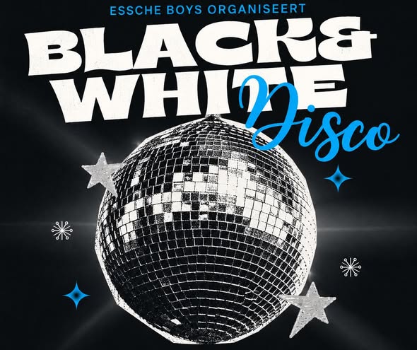 ⚫⚪ Zondag 1 November: Black & White Disco ⚫⚪
